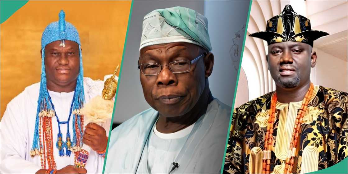 A video of the Ooni of Ife and Alaafin of Oyo greeting ex-president Obasanjo went viral, sparking debates online about respect, etiquette, and leadership among traditional rulers. A video of the Ooni of Ife and Alaafin of Oyo greeting ex-president Obasanjo went viral, sparking debates online about respect, etiquette, and leadership among traditional rulers.