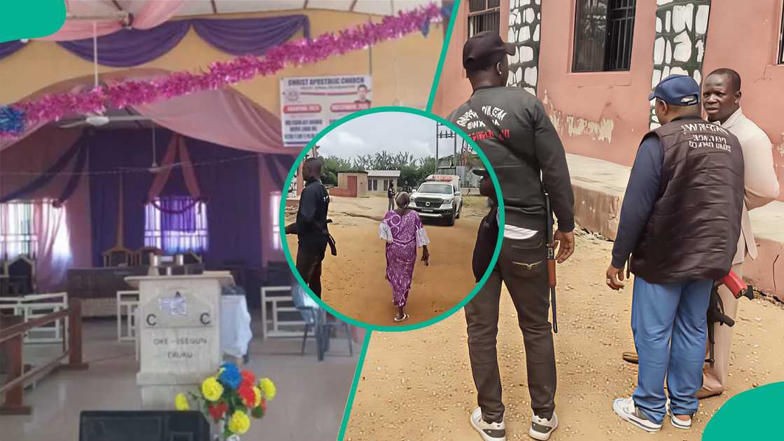 CAC Eruku holds Sunday service after deadly attack; armed officers present; three members killed, 38 abducted; Nigerians react to worshippers’ courage and resilience at Kwara church.