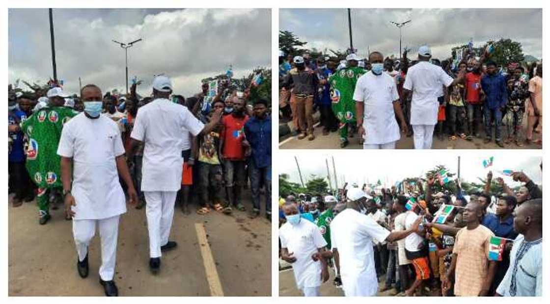 APC youths welcome Buhari in Imo APC youths welcome Buhari in Imo