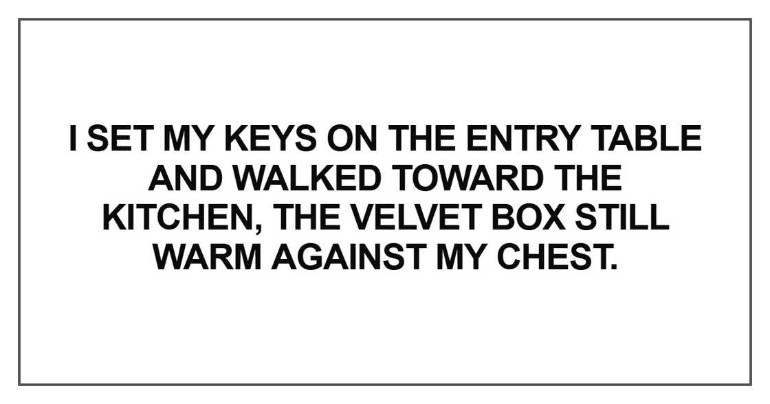 I set my keys on the entry table