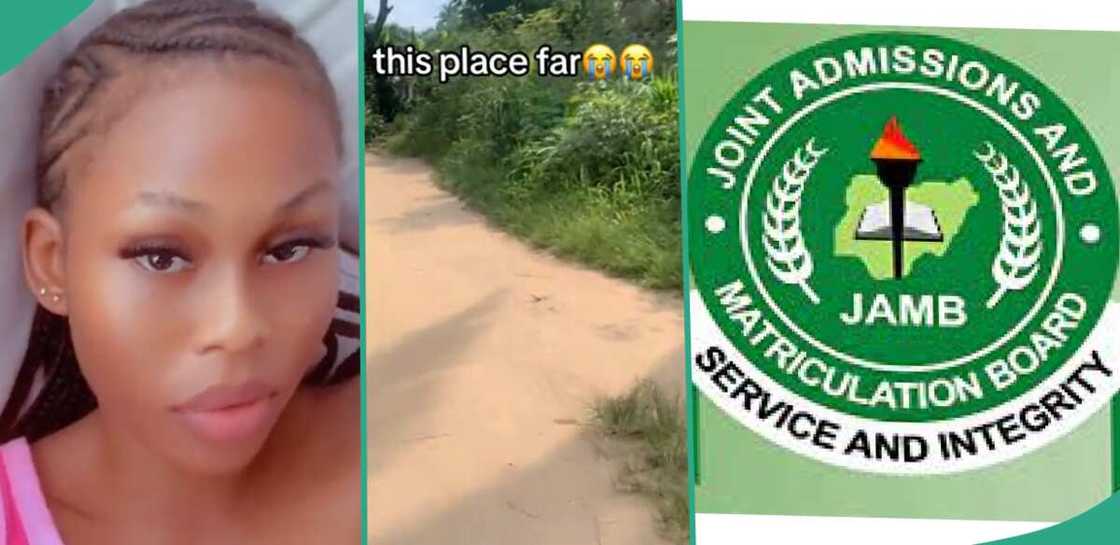 Lady visits her JAMB CBT centre. Lady visits her JAMB CBT centre.