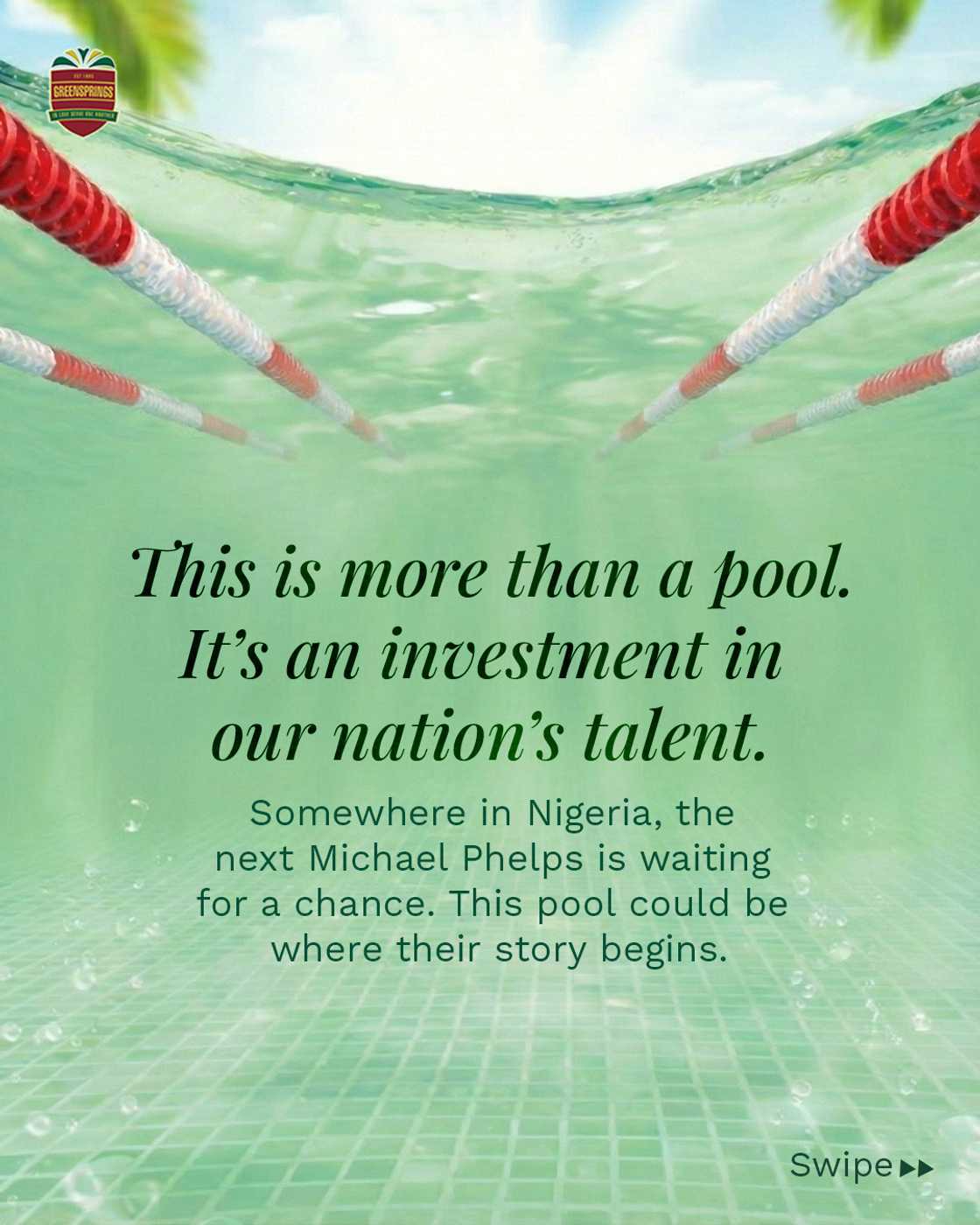 Why Greensprings School’s creative arts centre and Olympic pool matter for Nigeria’s future Why Greensprings School’s creative arts centre and Olympic pool matter for Nigeria’s future