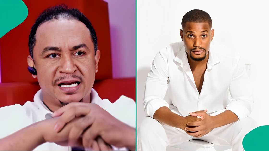 Daddy Freeze calls out critics of his attire to Alexx Ekubo's service of songs.
