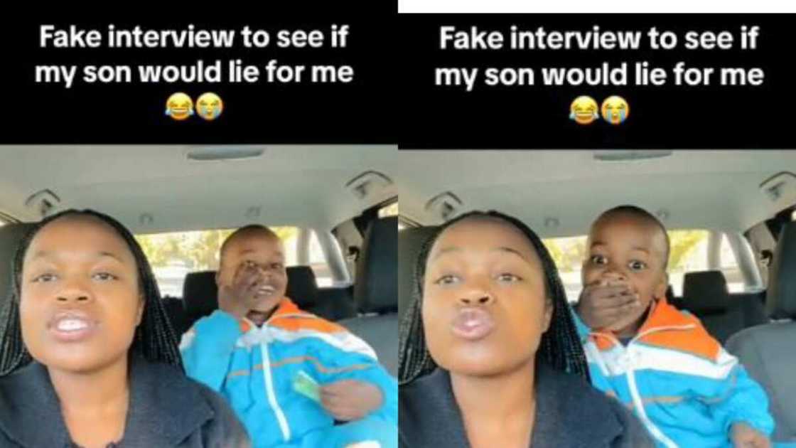 Mother pranks son with fake interview