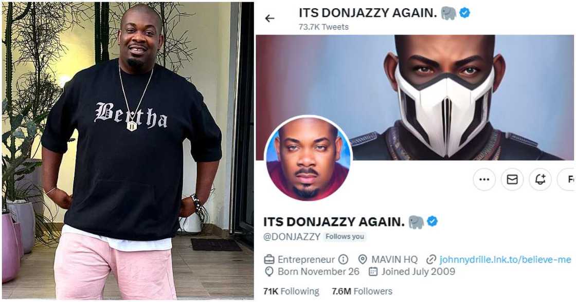 Don Jazzy's Twitter account remains verified. Don Jazzy's Twitter account remains verified.