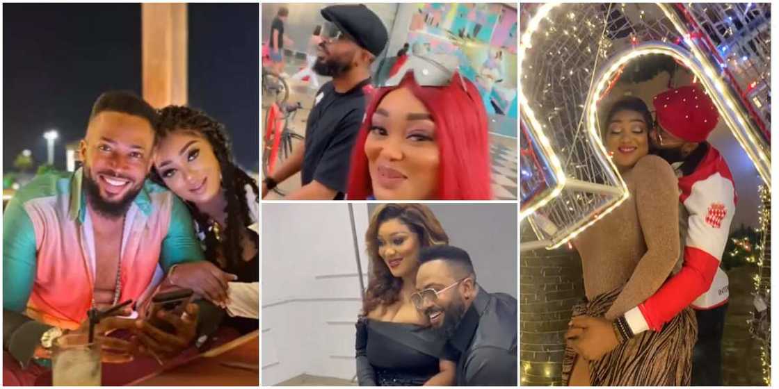 Nollywood'sPeggy Ovire with husband Freddie Leonard on Valentine, Peggy Ovire and Freddie Leonard on vacation, Peggy Ovire kisses husband Freddie Leonard