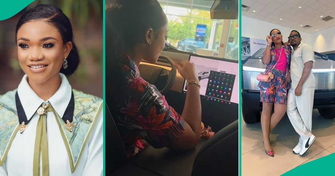 Nigerian Gospel singer proudly shows off new Tesla Cybertruck