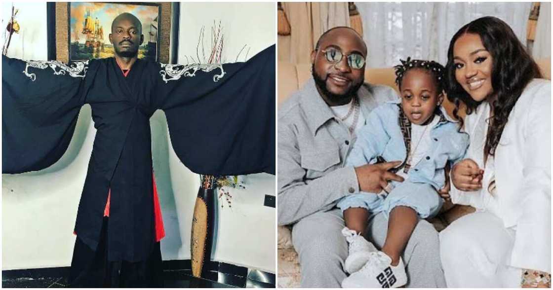 Comedian Mr Jollof with Davido, late Ifeanyi and Chioma Comedian Mr Jollof with Davido, late Ifeanyi and Chioma