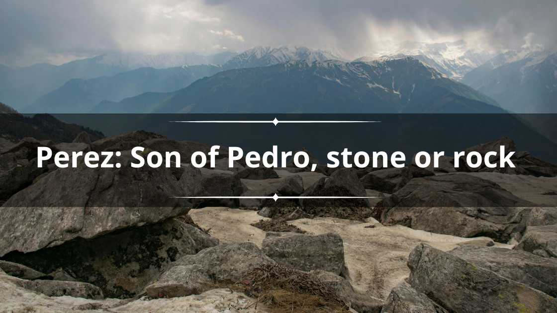 Grey rocks in front of a mountain