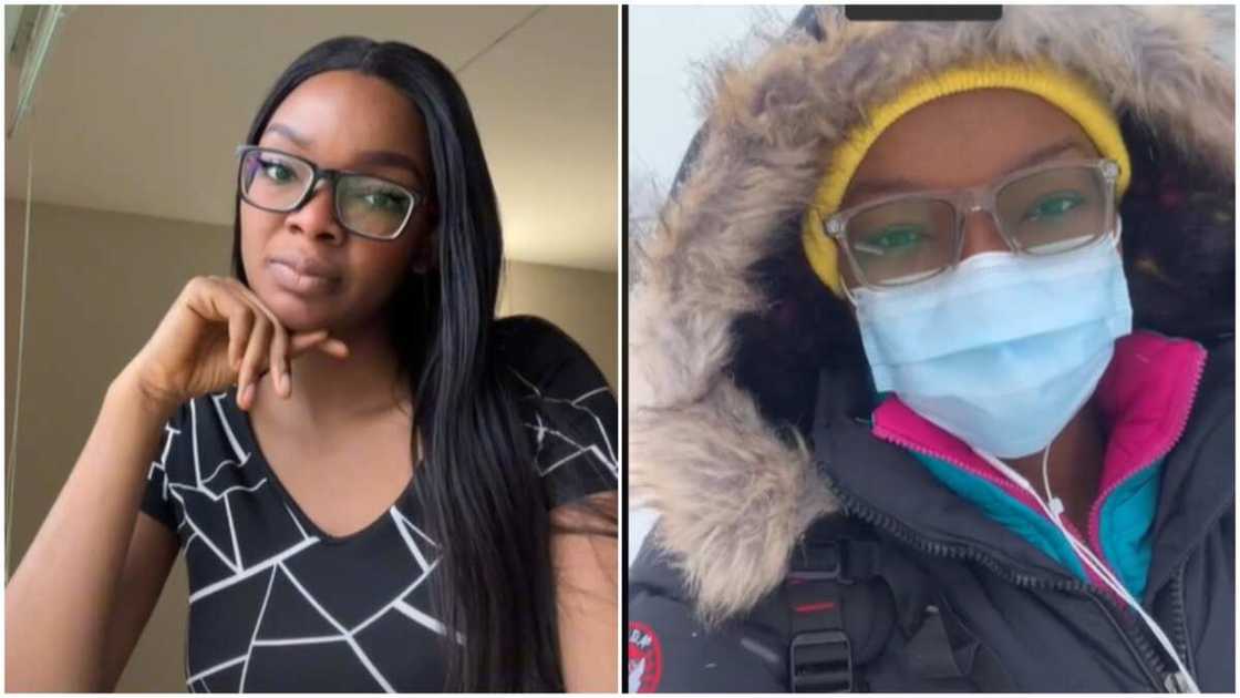 Lady staying Canada/Nigerian lady said she regretted bringing food items. Lady staying Canada/Nigerian lady said she regretted bringing food items.