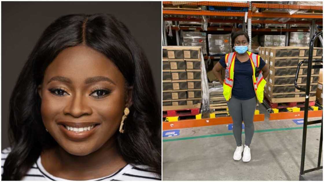 She started working for Amazon 13 months ago. She started working for Amazon 13 months ago.