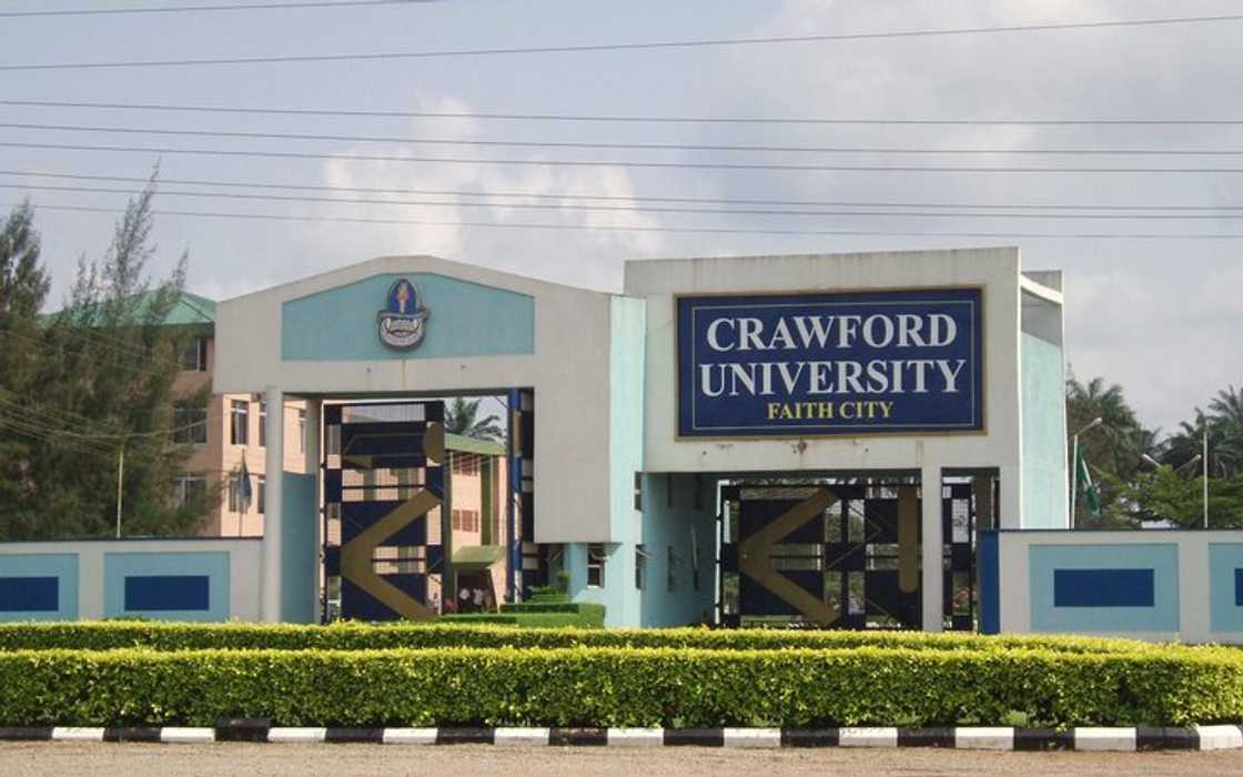 Crawford University's entrance