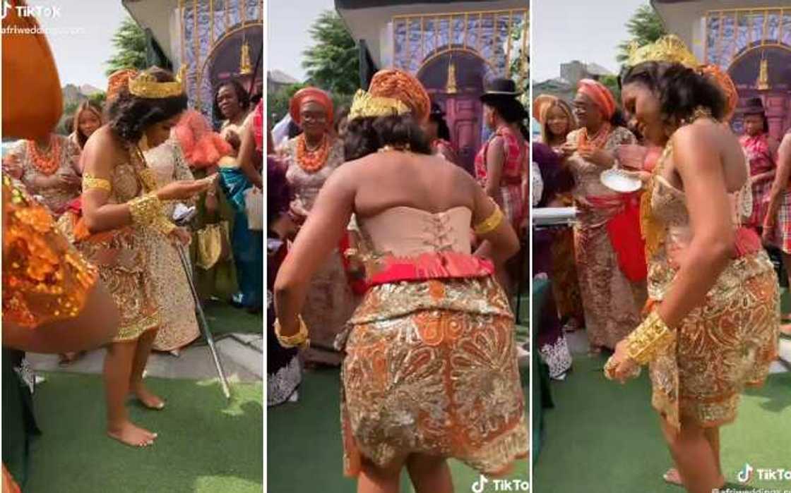 Nigerian bride dances with much dignity in video Nigerian bride dances with much dignity in video