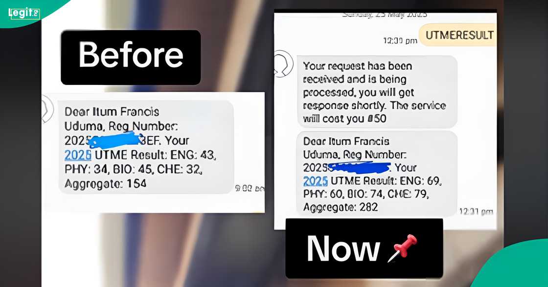 A Nigerian boy who called out JAMB over his first UTME score displays his new result after rewriting. A Nigerian boy who called out JAMB over his first UTME score displays his new result after rewriting.