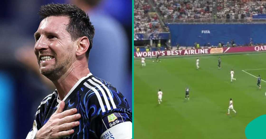 Man praises Messi for his football skill.