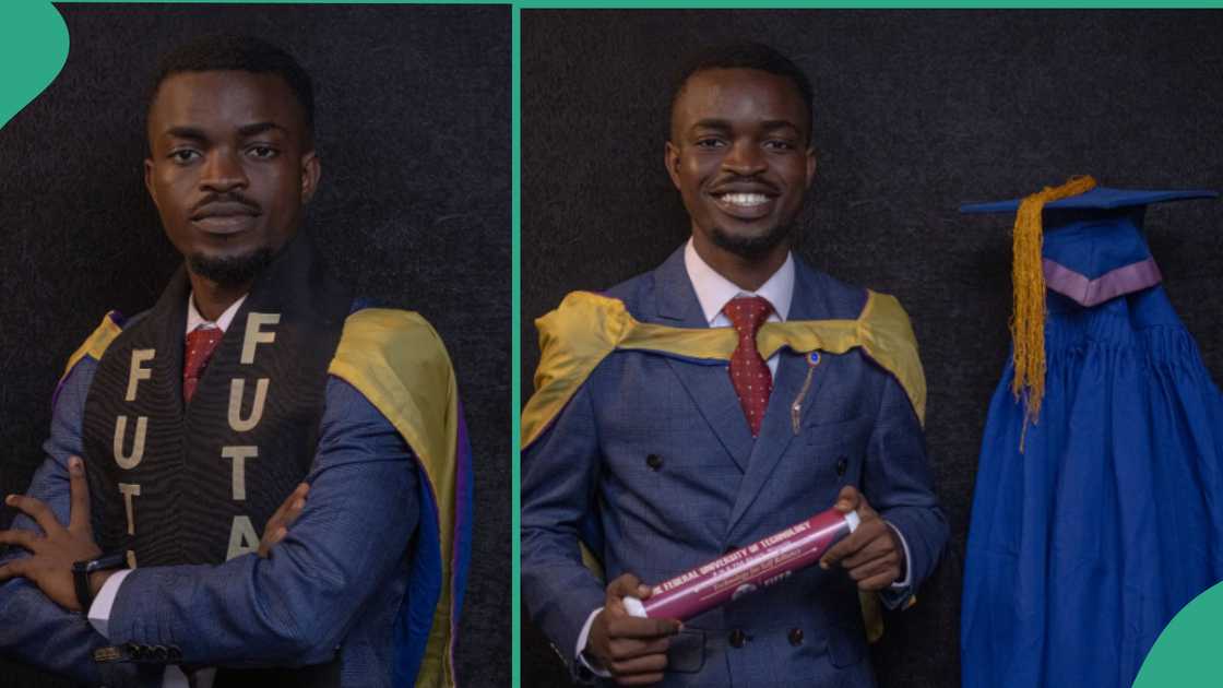 FUTA graduate, Babatunde Omojuwa. FUTA graduate, Babatunde Omojuwa.