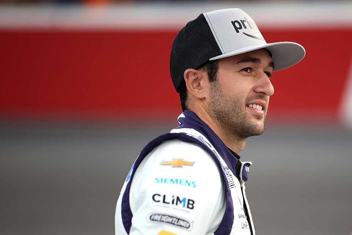 Chase Elliott looks on before the NASCAR Cup Series All-Star Race Chase Elliott looks on before the NASCAR Cup Series All-Star Race