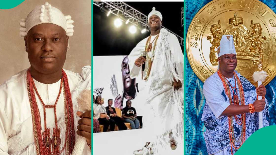 Ooni of Ife catwalks at fashion show Ooni of Ife catwalks at fashion show