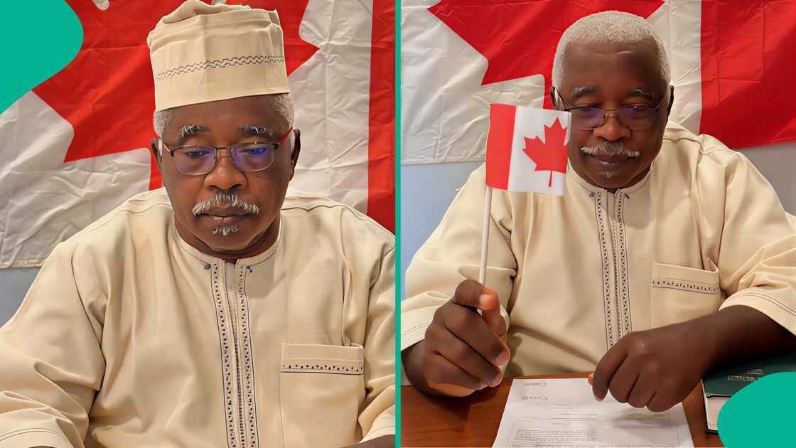 Lady rejoices as her father who sold his properties to send her and her siblings to Canada becomes Canadian citizen