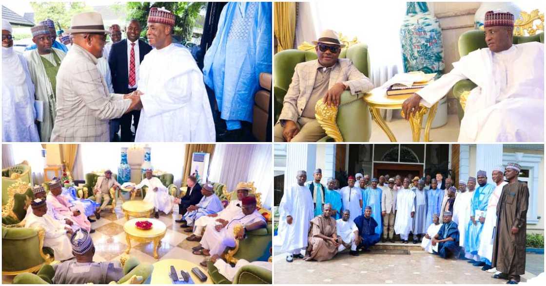 The former Governor of Sokoto State, Senator Aliyu Magatakarda Wamakko, Port Harcourt, Rivers State capital, PDP, APC, Governor Nyesom Wike The former Governor of Sokoto State, Senator Aliyu Magatakarda Wamakko, Port Harcourt, Rivers State capital, PDP, APC, Governor Nyesom Wike