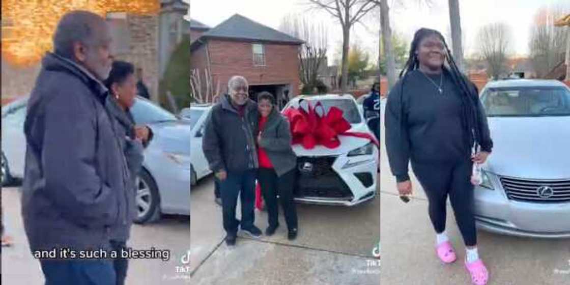 Priceless Moment as Grand Dad Gifts Surprise Cars to Wife, Grand Kids as Christmas Gift Priceless Moment as Grand Dad Gifts Surprise Cars to Wife, Grand Kids as Christmas Gift