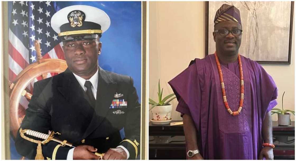 Photos of a Nigerian man in US Navy.