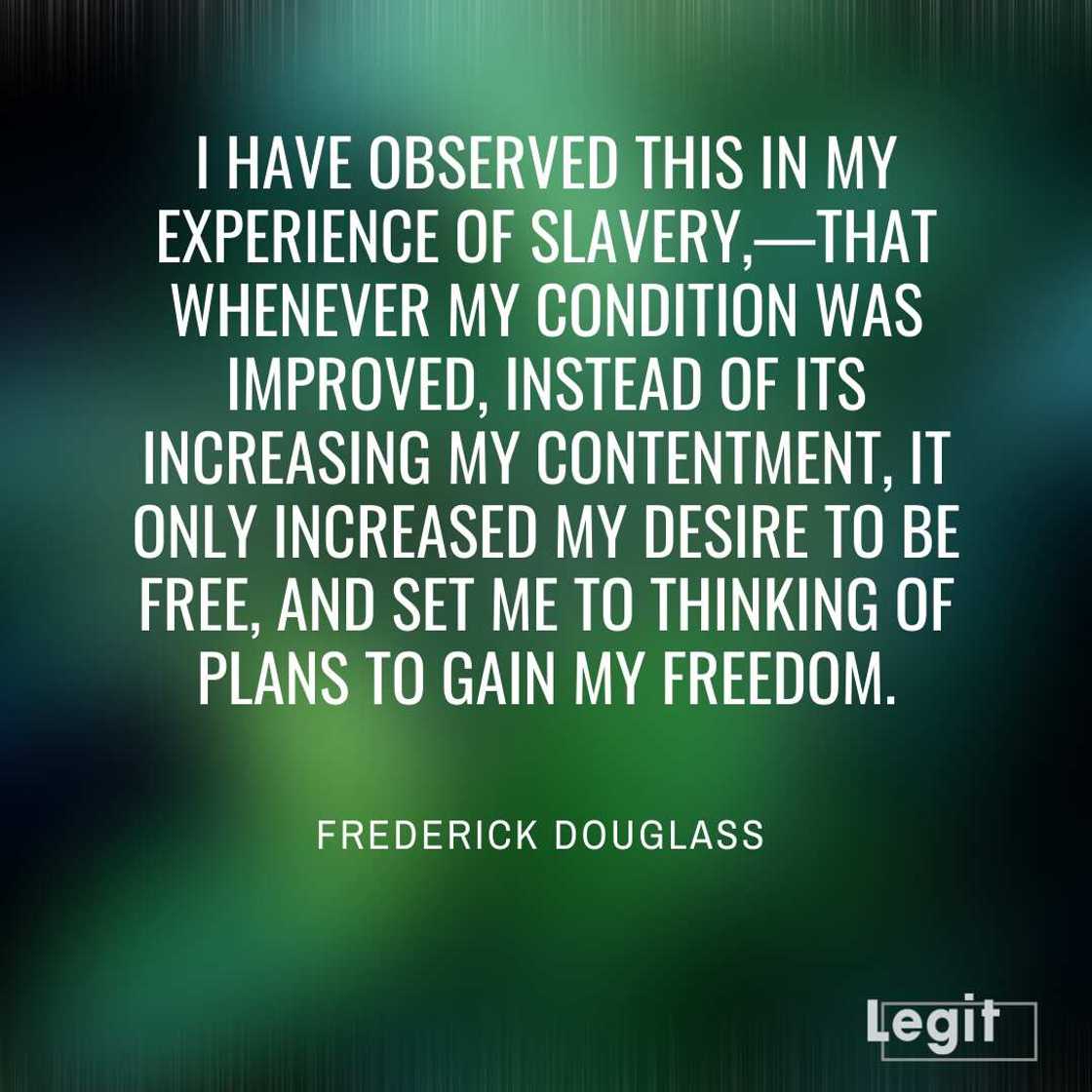 Frederick Douglass narrative quotes