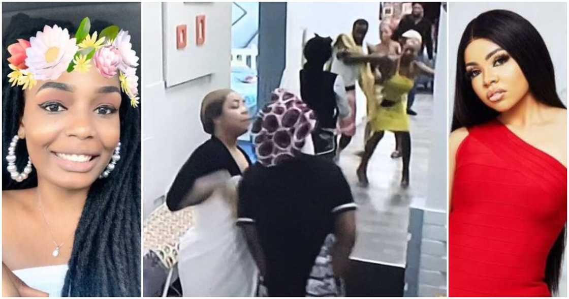 BBNaija Lockdown: Fans react to Kaisha and Nengi’s fight as Lucy stops others housemates from interfering BBNaija Lockdown: Fans react to Kaisha and Nengi’s fight as Lucy stops others housemates from interfering