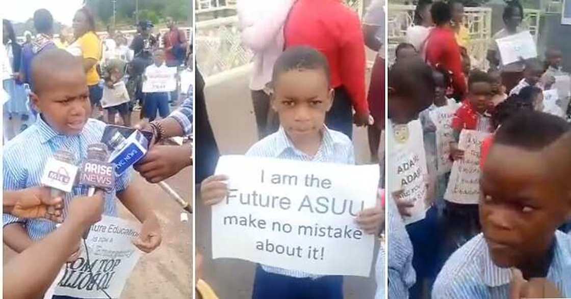 Primary school pupils protest, ASUU strike Primary school pupils protest, ASUU strike