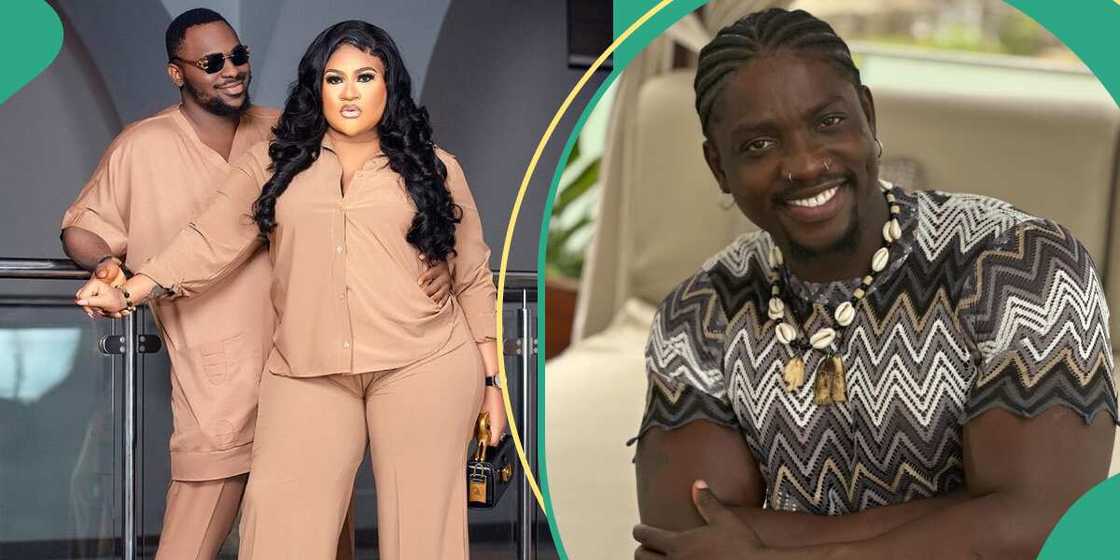 Nkechi Blessing threatens to release tapes of VDM sleeping with men. Nkechi Blessing threatens to release tapes of VDM sleeping with men.