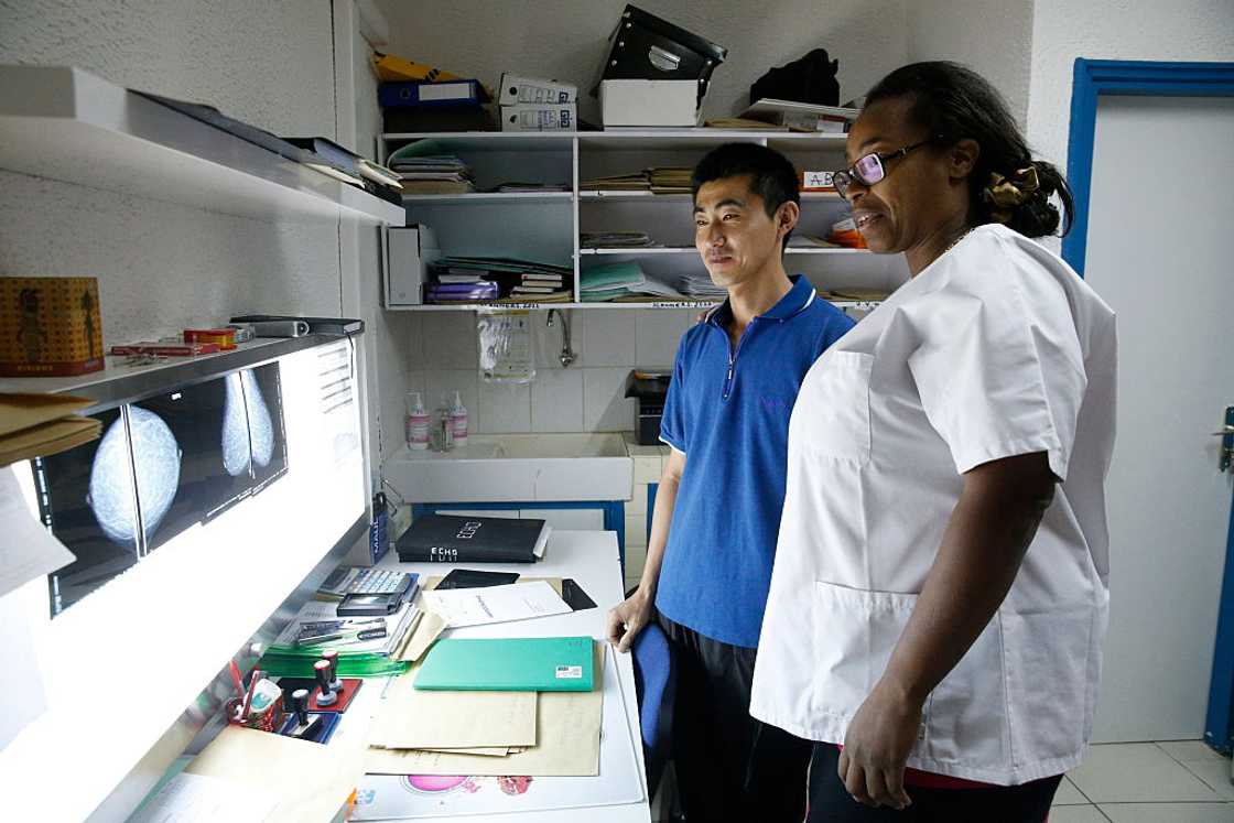 Radiographers at medical examination Radiographers at medical examination