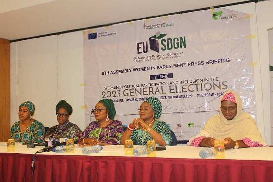 Taiwo Oluga, chairperson of the house committee on women in parliament, female defence minister, 2023 general elections Taiwo Oluga, chairperson of the house committee on women in parliament, female defence minister, 2023 general elections