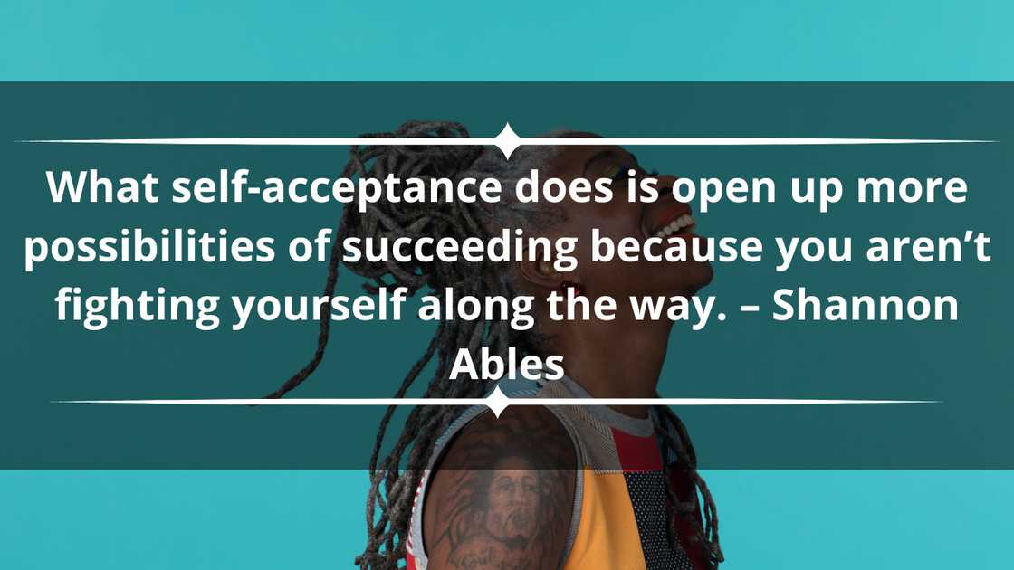 What does acceptance mean?