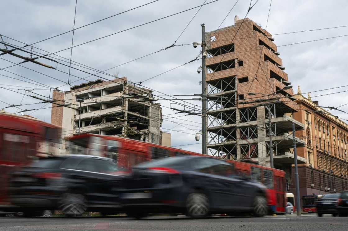 The site has remained unrestored since a NATO bombing campaign during the Kosovo war The site has remained unrestored since a NATO bombing campaign during the Kosovo war