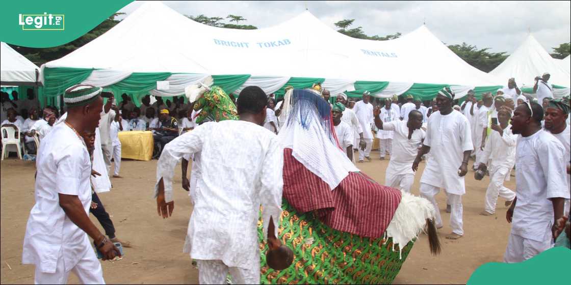 Cultural leaders gather at Akowanjo Playing Ground for the Isese preparatory seminar. Cultural leaders gather at Akowanjo Playing Ground for the Isese preparatory seminar.