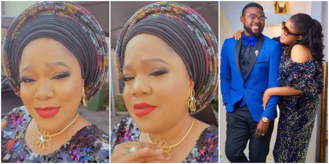 Toyin Abraham gushes over hubby in video Toyin Abraham gushes over hubby in video