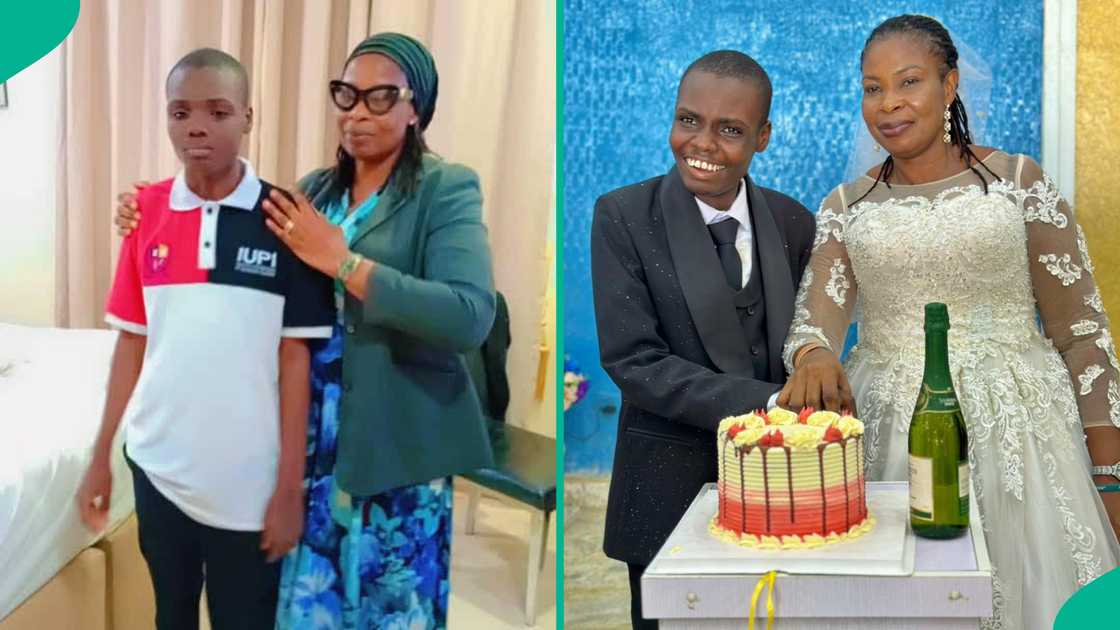 A rare video shows viral autistic man and wife attending event days after wedding