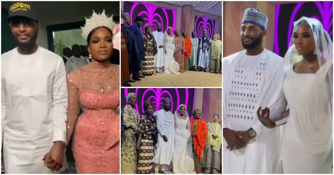 Late Umaru Yar'Adua's son, bride and guests at their wedding Late Umaru Yar'Adua's son, bride and guests at their wedding