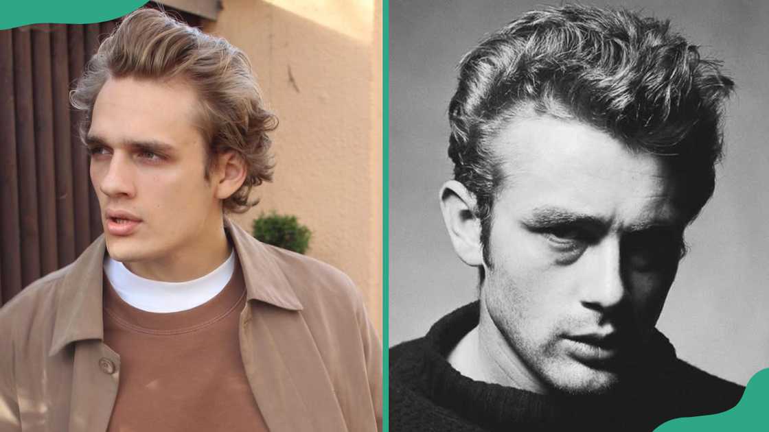 James Dean tousled look James Dean tousled look