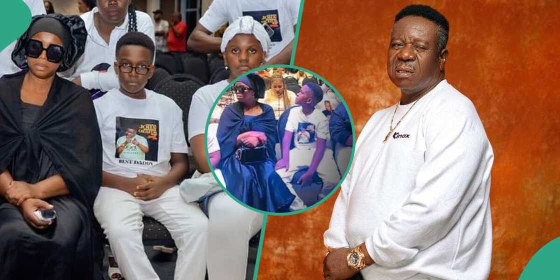 Video of Mr Ibu's children performing at his burial sighted online. Video of Mr Ibu's children performing at his burial sighted online.