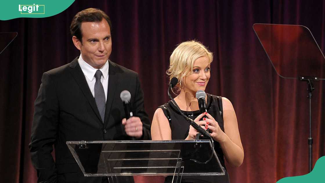 Actors Will Arnett and Amy Poehler at Cipriani Wall Street in New York City Actors Will Arnett and Amy Poehler at Cipriani Wall Street in New York City