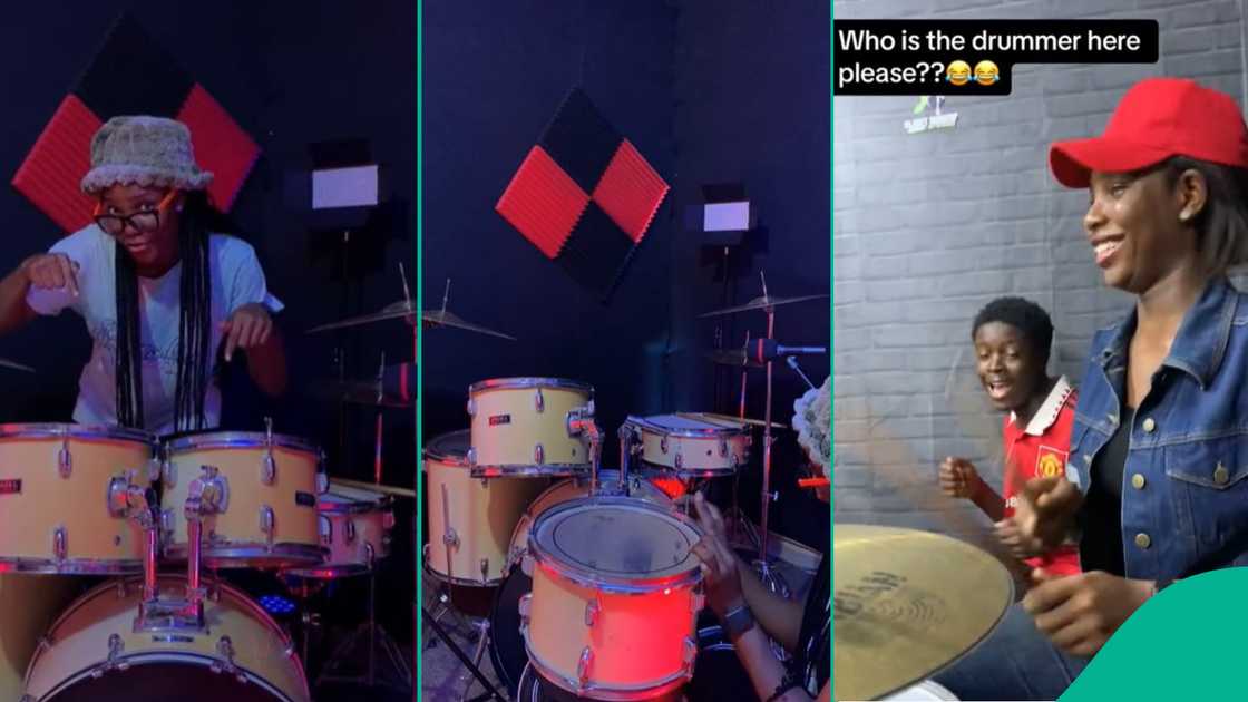 Nigerian woman's passionate drumming performance that excites people Nigerian woman's passionate drumming performance that excites people