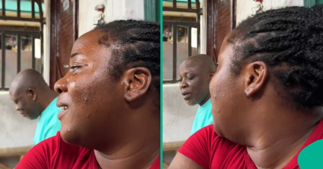 Nigerian lady tearfully tells father no man is coming.