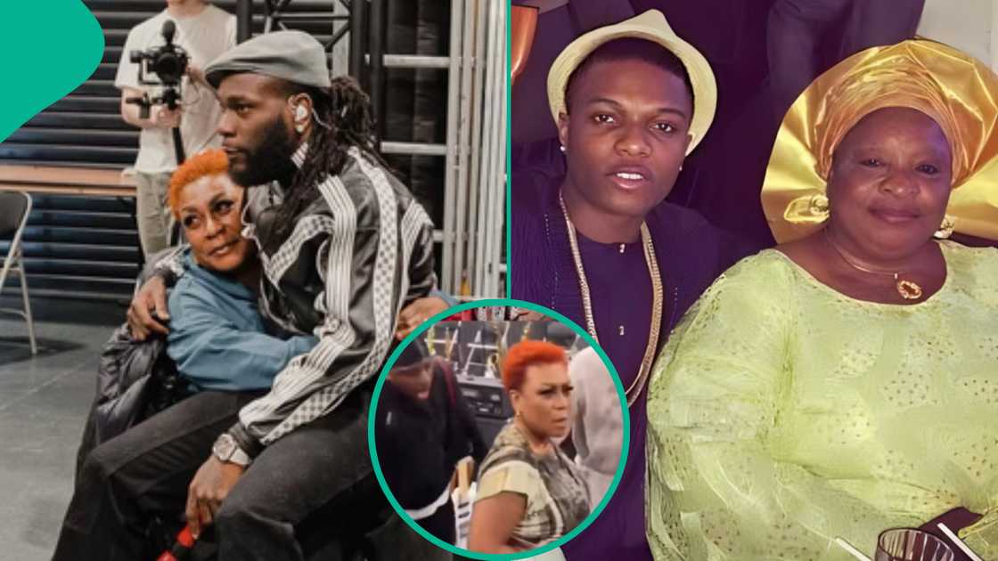 Burna Boy’s mother turns prayer warrior in viral video after son’s cuss words.