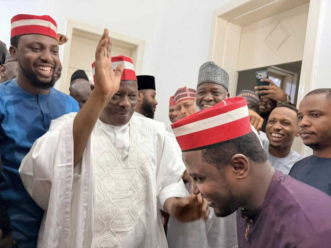 Nasiru Gawuna a gidan Rabiu Kwankwaso