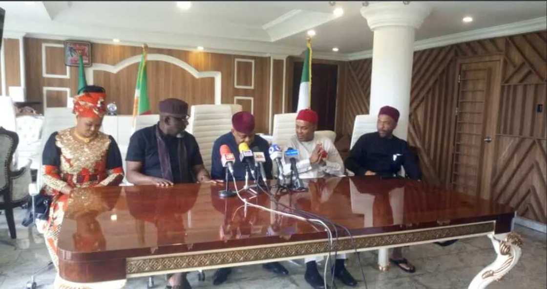 Rochas Okorocha, APC, 2023 Presidential aspirants, Chukwuemeka Nwajiuba, Ogbonnaya Onu Rochas Okorocha, APC, 2023 Presidential aspirants, Chukwuemeka Nwajiuba, Ogbonnaya Onu