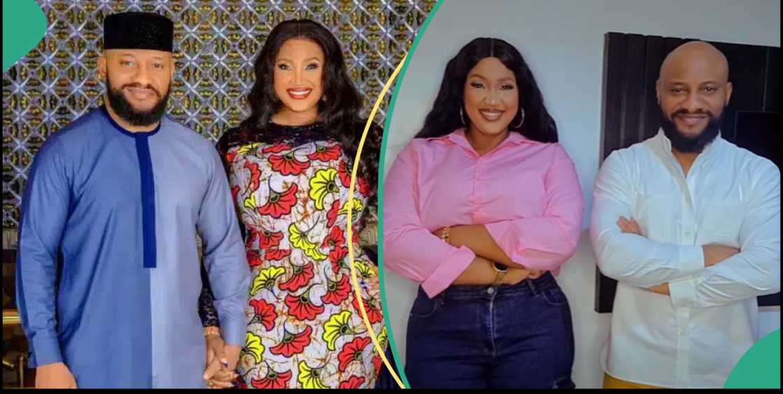 Yul Edochie and Judy Austin sing for fans Yul Edochie and Judy Austin sing for fans