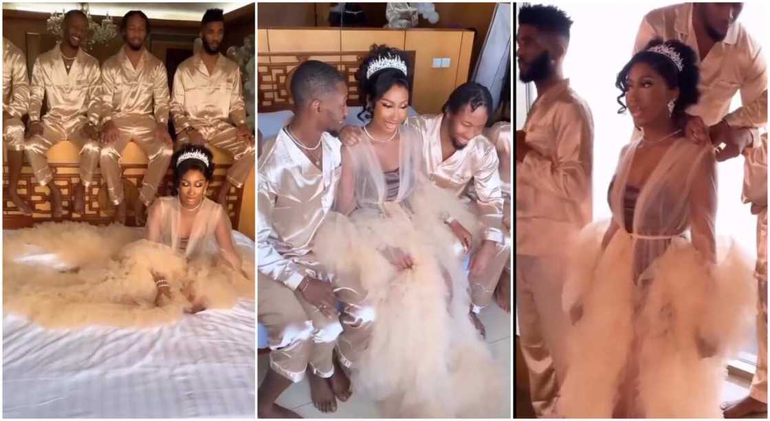 Photos of a bride and her brothers. Photos of a bride and her brothers.