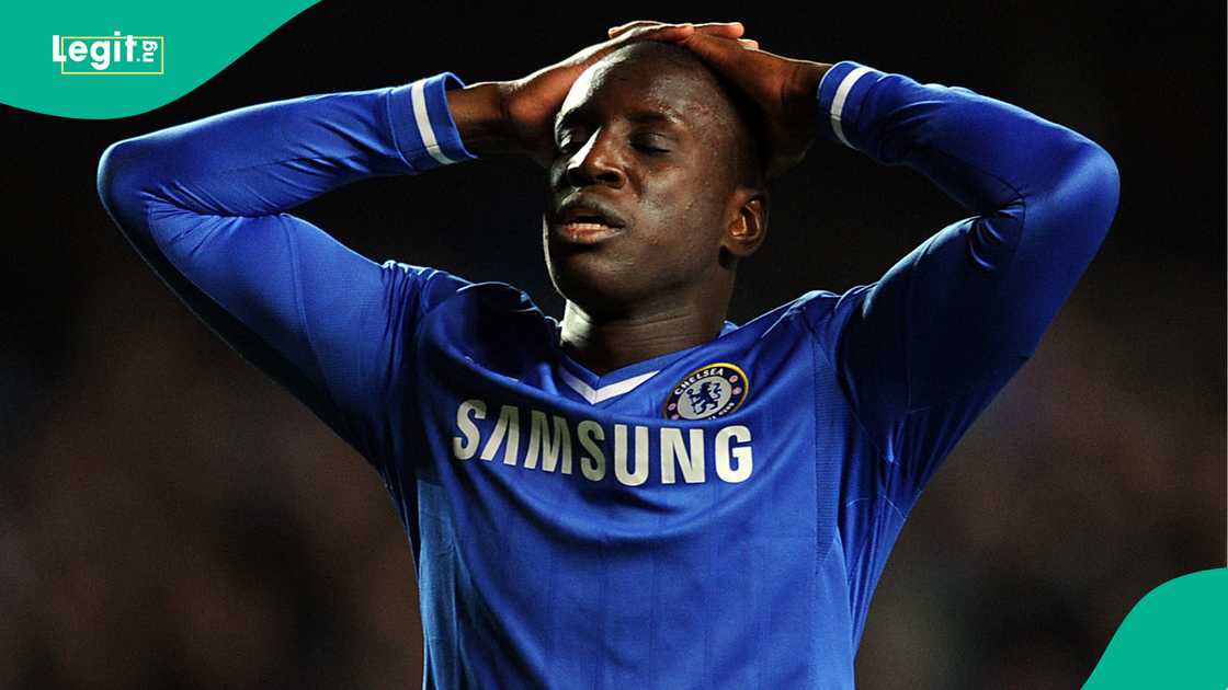 Demba Ba, Chelsea, Atletico Madrid, UEFA Champions League, Stamford Bridge. Demba Ba, Chelsea, Atletico Madrid, UEFA Champions League, Stamford Bridge.
