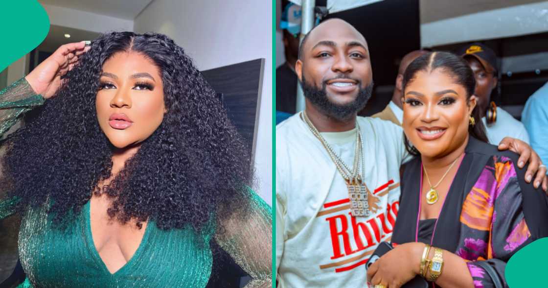 Nkechi Blessing with Davido.